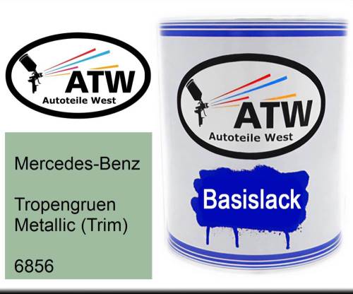 Mercedes-Benz, Tropengruen Metallic (Trim), 6856: 1L Lackdose, von ATW Autoteile West.